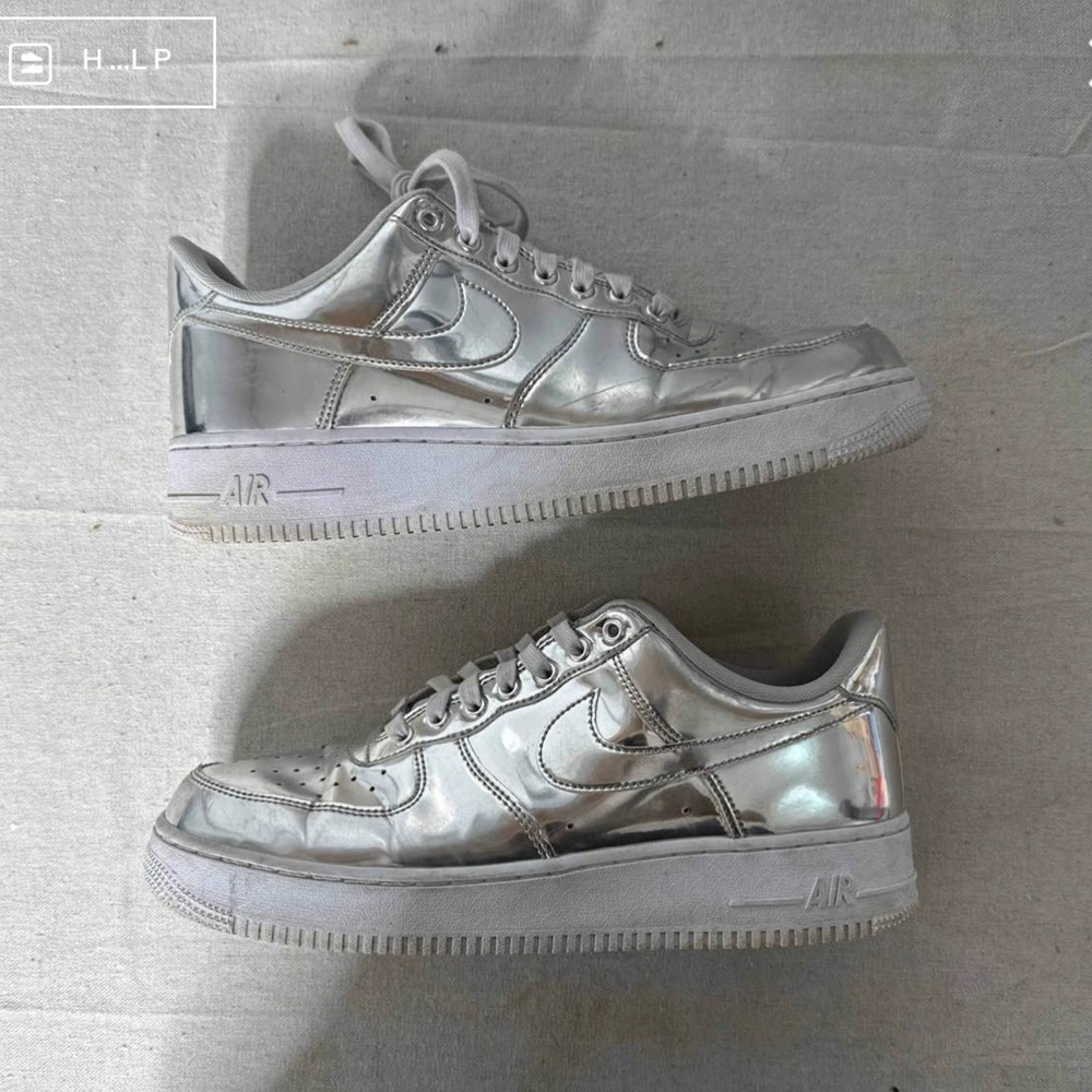 Nike Air Force 1 SP Low Chrome White Metallic Silver New size 11 women/ 9.5 mens